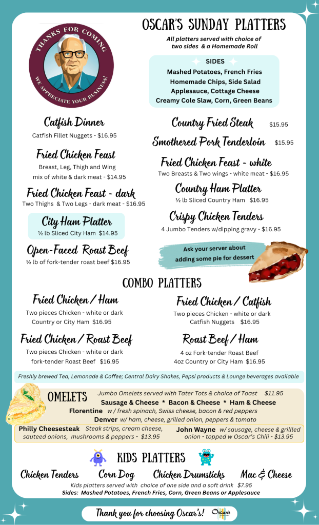 sunday homestyle platters with omelets update july 23 2026